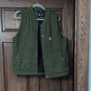 Carhartt Olive Quilted Vest